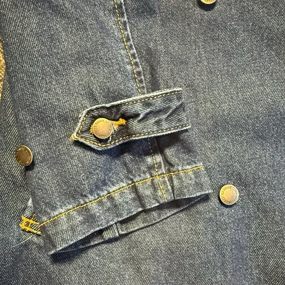 Universal Thread Blue Denim Trench Coat - Picture 9 of 9